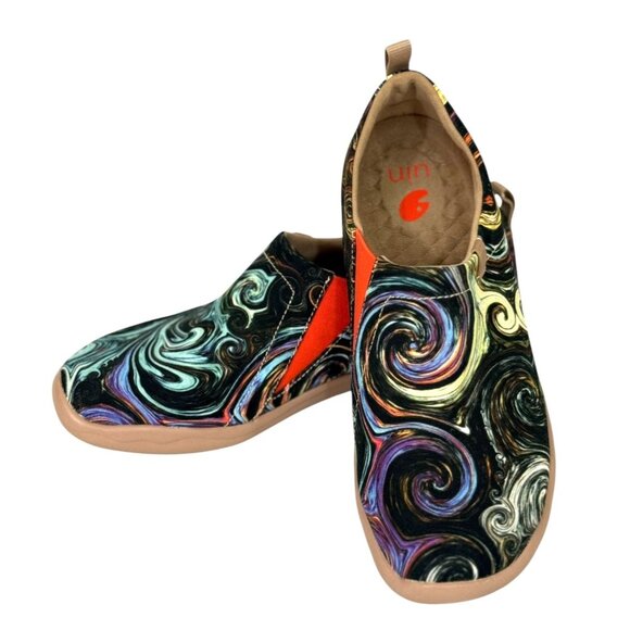 UIN Toledo Starry Night Artsy Light Canvas Slip On Shoes Comfort Womens Size 7.5 - Picture 11 of 11